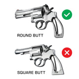 Hogue S&W K, L, N, X, Z Frame Round Butt Rubber Tamer Conversion Monogrip Black