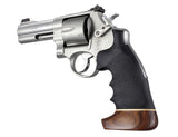 Hogue S&W N-Frame Round Butt Conversion - Rubber Monogrip with Wood Big Butt