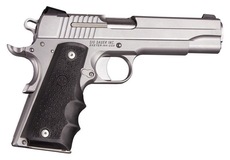 Hogue Govt. Model Rubber Grip with Finger Grooves Black