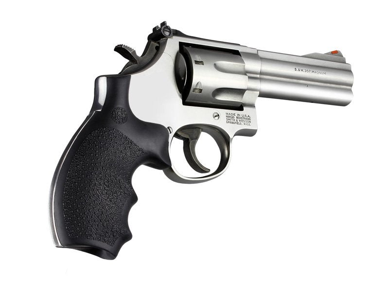 Hogue S&W K or L Frame Round Butt Rubber Bantam Style Grip Black
