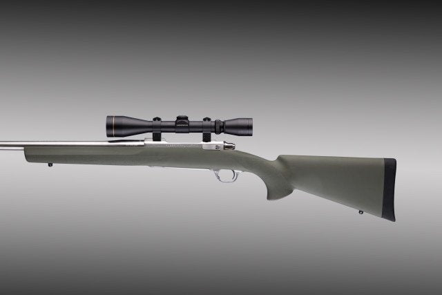 Hogue Ruger 77 MKII Long Action Heavy/Varmint Barrel Full Bed Block Stock OD Green
