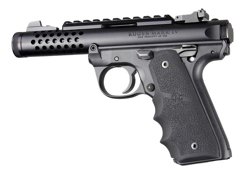 Hogue Ruger 22/45 MKIV Rubber Grip with Finger Grooves Black