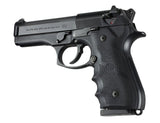 Hogue Beretta 92/96 Series Rubber Grip with Finger Grooves Black