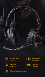 Earmor M33 Bluetooth Mil-Spec Electronic Ear Muffs - Foliage Green