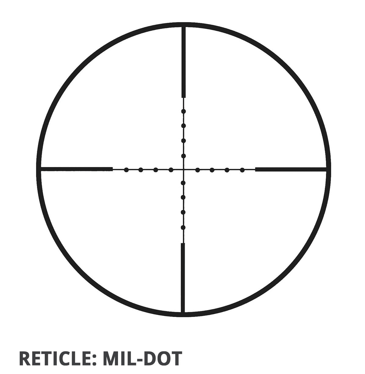 Pecar Optics Blue Carbon 3-9x44AO Rifle Scope Mil-Dot