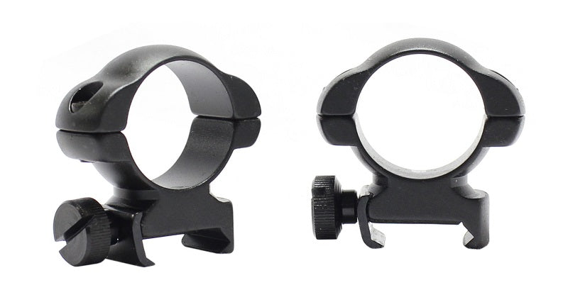 Pecar Optics 1in Scope Rings Medium Weaver Style Steel with Nut