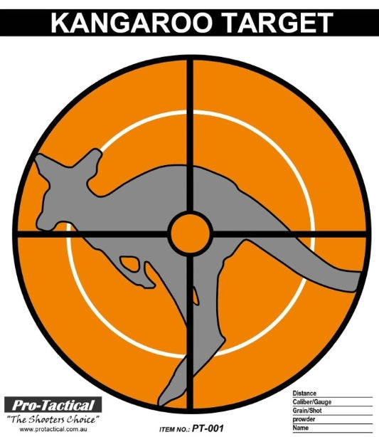 Pro-Tactical Kangaroo Target 20 Pack 256mm by 305mm