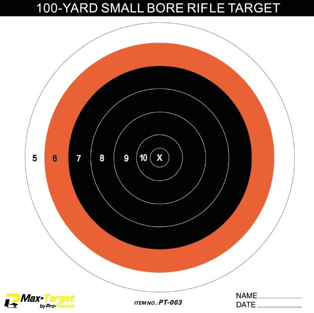 Pro-Tactical Small Bore Target Orange/Black 20 Pack