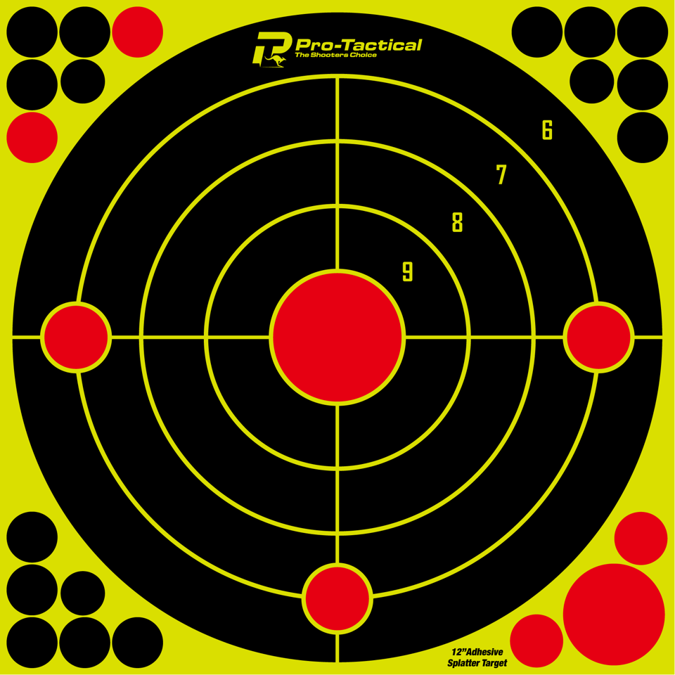 Pro-Tactical Adhesive Splatter Target 12in - 10 Pack