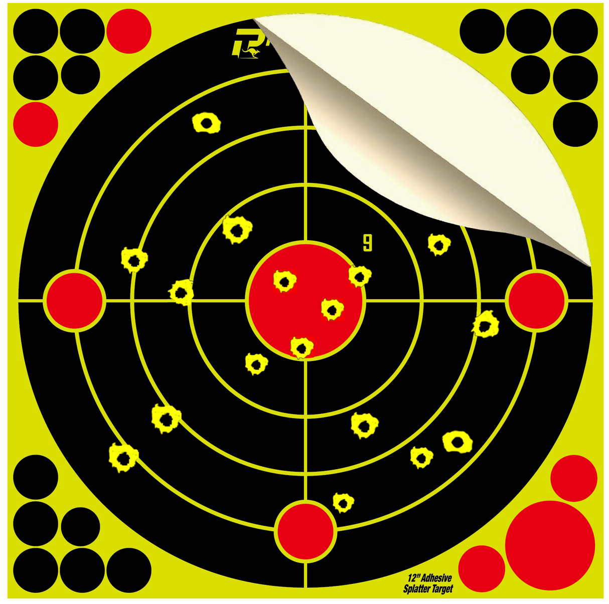 Pro-Tactical Adhesive Splatter Target 12in - 10 Pack
