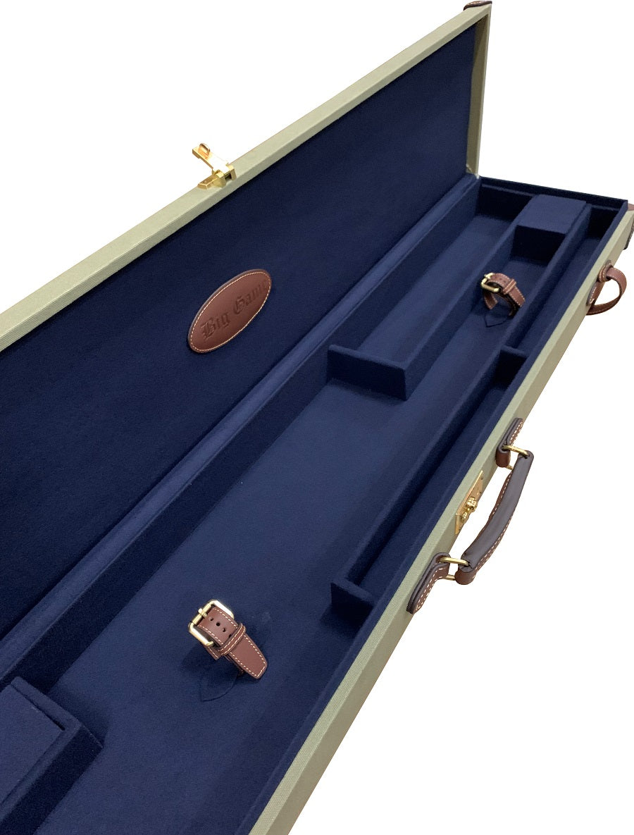 Pro-Tactical Big Game Dlx Leather & Canvas Rifle Hard Case