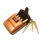 Rigby Closed 5 Round Leather Bullet Pouch - Euro