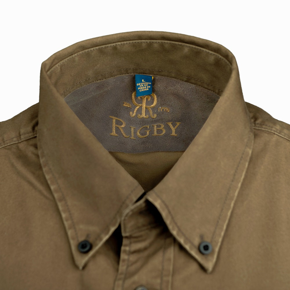 Rigby Hunting Shirt (Long Sleeved) - Khaki Brown - XXXL