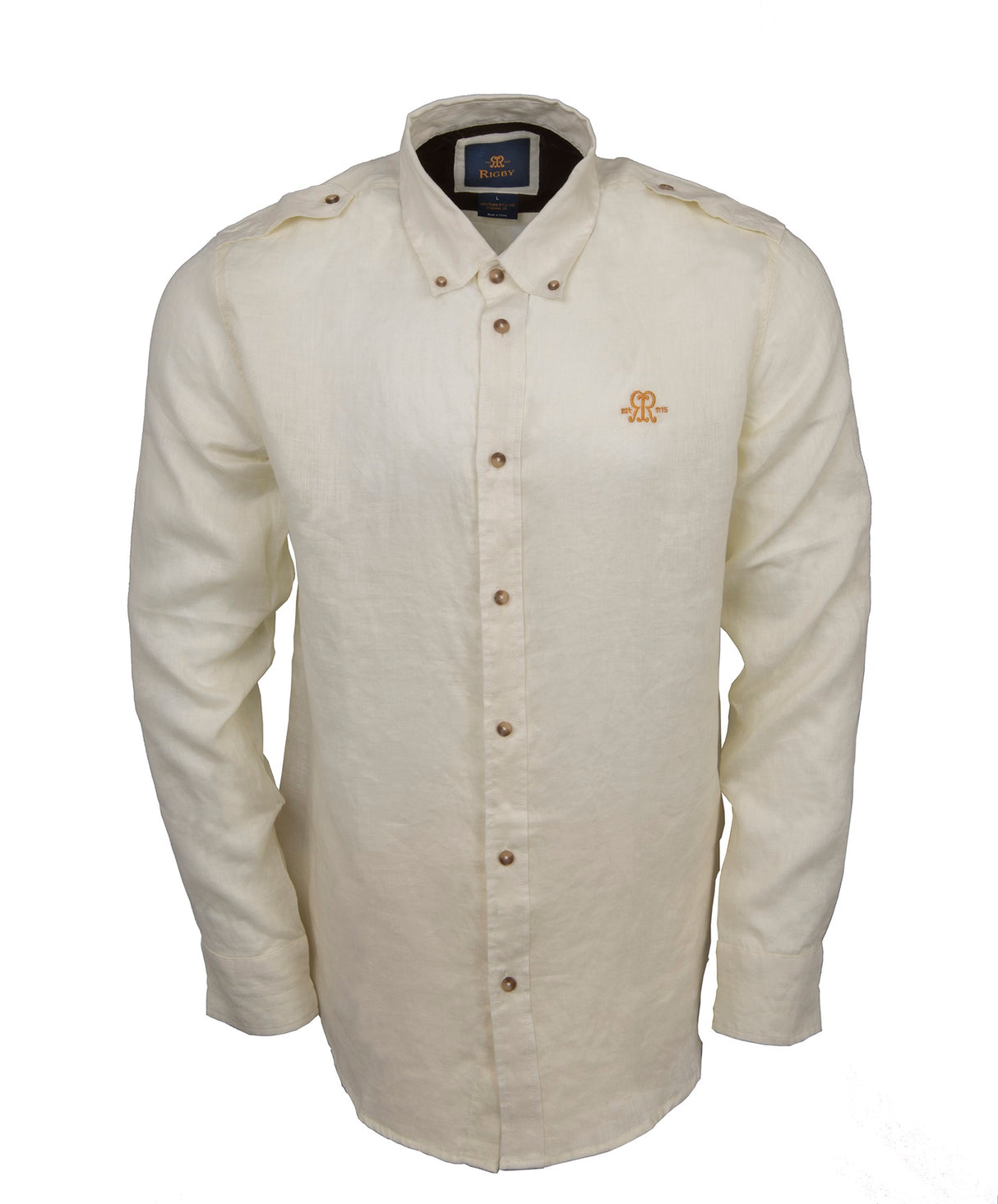 Rigby Linen Hunting Shirt - Cream - XXXL