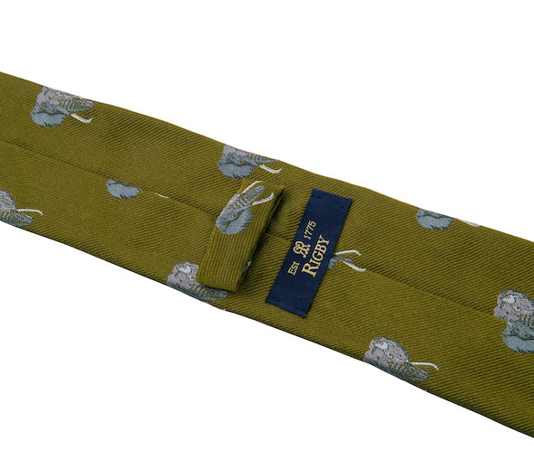 Rigby Tusker Elephant Tie Green