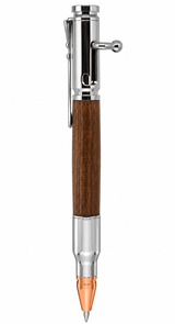 Luxury Bolt Action Rifle Pen - Chrome, Walnut