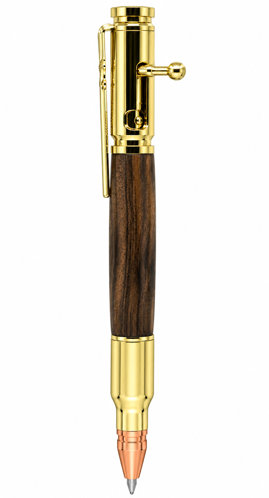 Luxury Bolt Action Rifle Pen - Gold, Walnut
