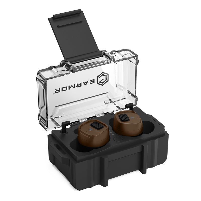 Earmor M20T PRO Bluetooth Electronic Earplugs - Coyote Brown