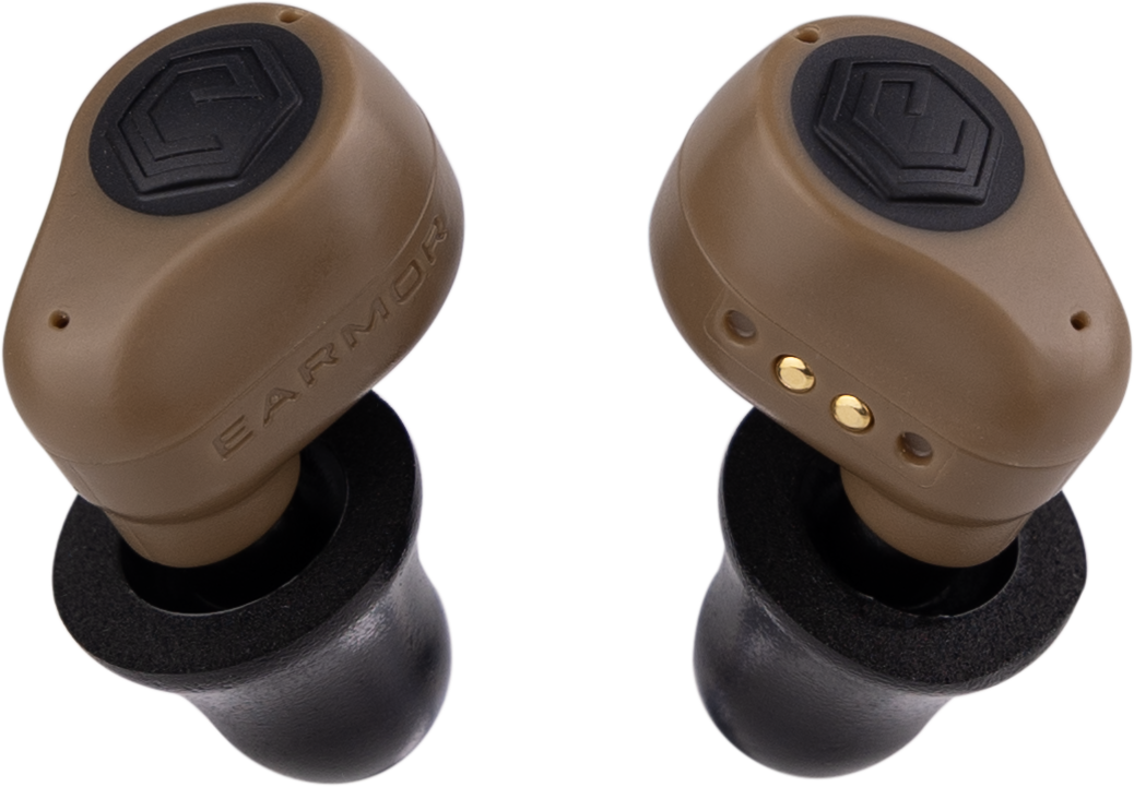 Earmor M23T-AI Bluetooth Electronic Earbuds - Coyote Brown