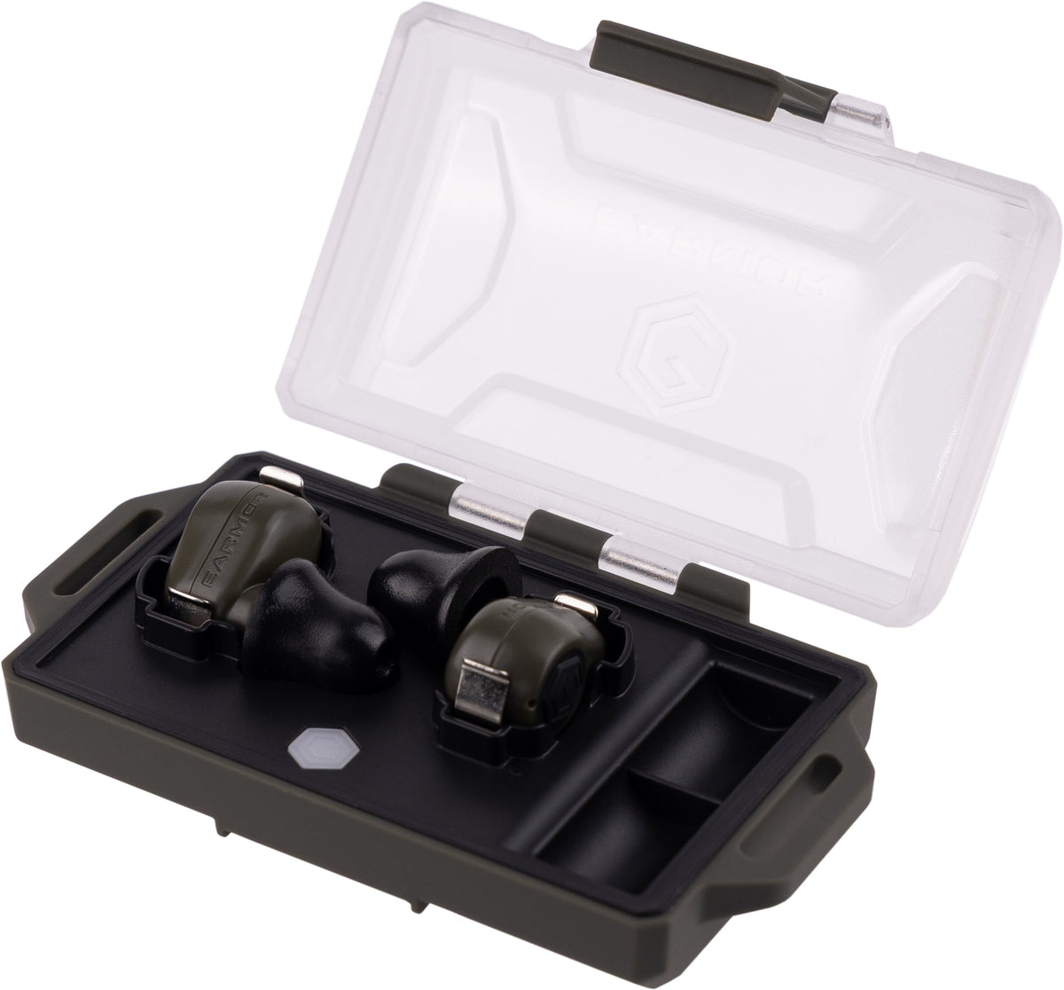 Earmor M23T-AI Bluetooth Electronic Earbuds - Foliage Green