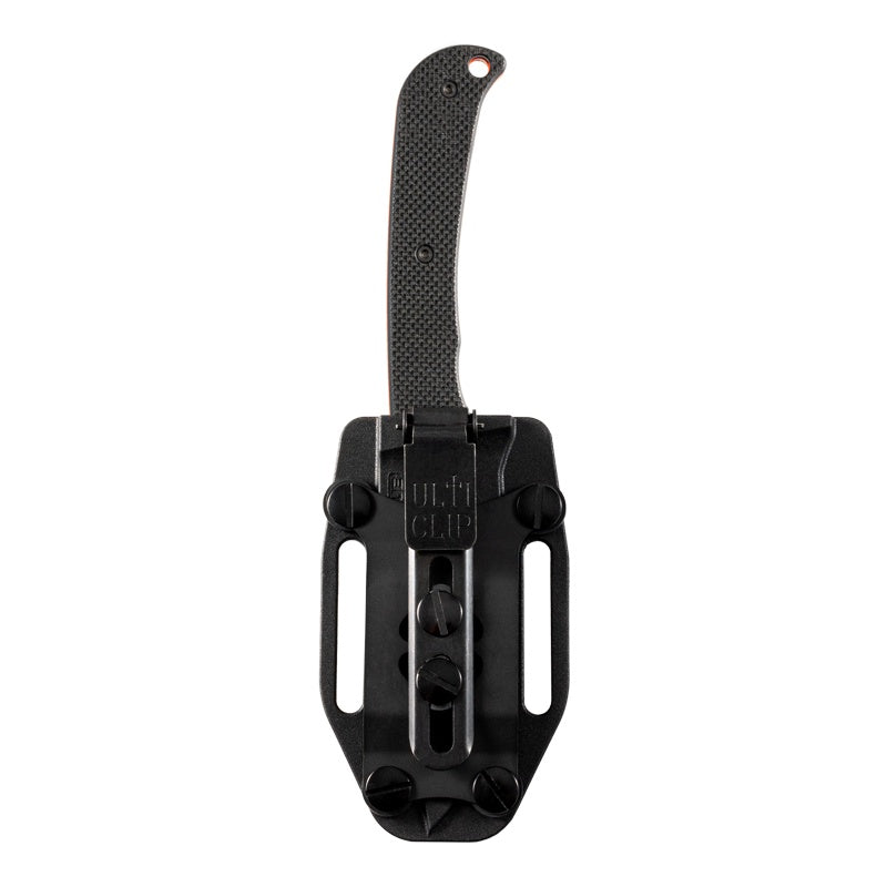 Hogue Extrak Knife 3.3" Fixed Clip Point Blade Magnacut - Tumbled Finish - G10 Solid Orange Peel Ply Scales