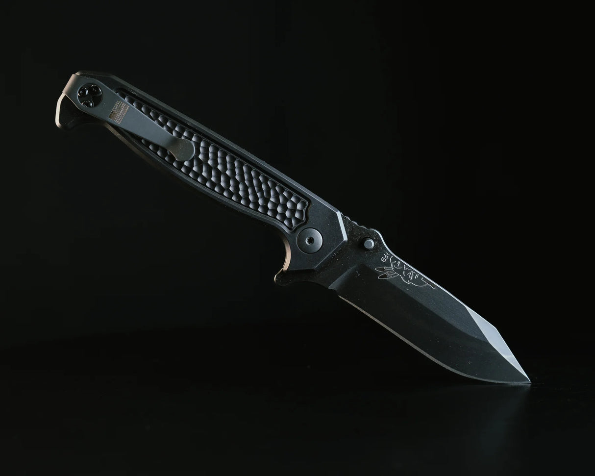 Half Face Blades Disaster Folder – 3.5in Black Nitride Frame CPM S45VN