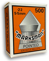 Marksman .22 Pointed Air Rifle Pellets - 500 Pack (Box)