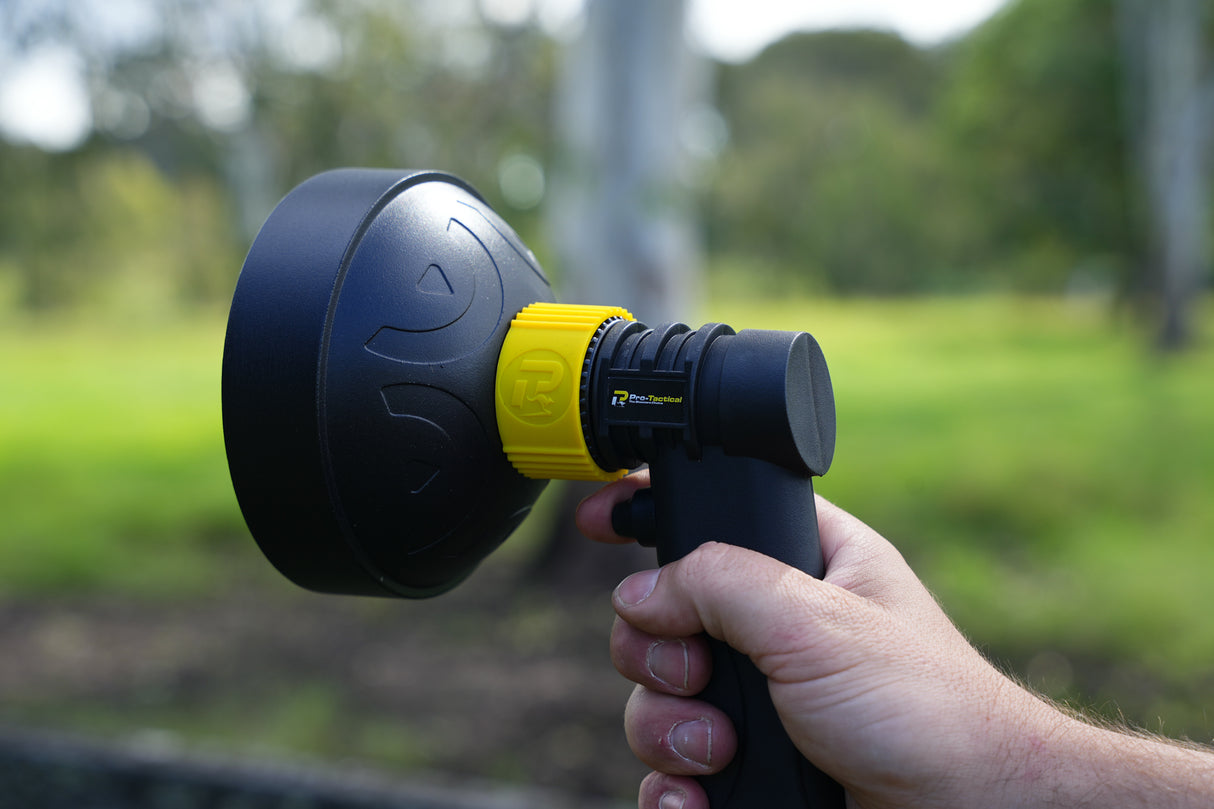 Pro-Tactical Hand Held Spotlight 120mm 27w LED Rechargeable