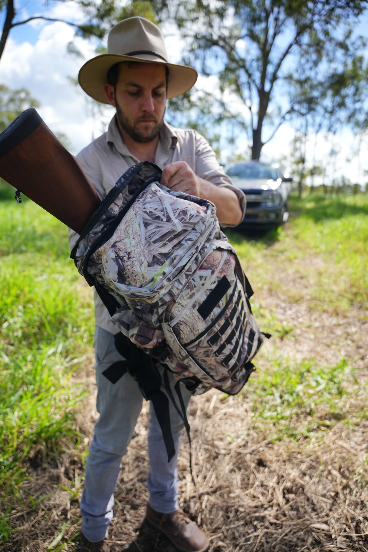 Pro-Tactical LSB Back Pack with Rifle Carrying Compartment