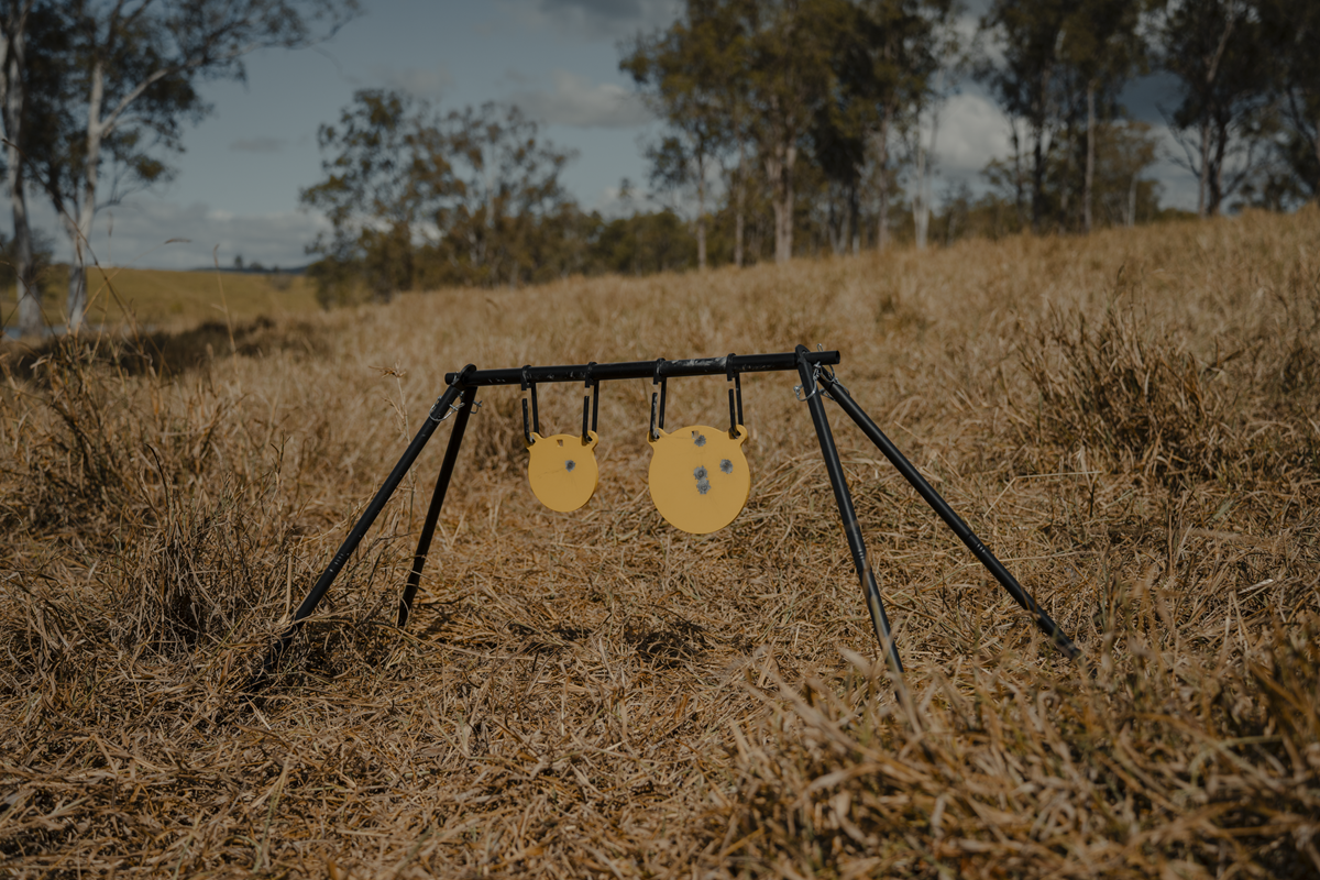 Pro-Tactical GT-S AR500 Gong Target Stand inc. 6" and 8" Gongs