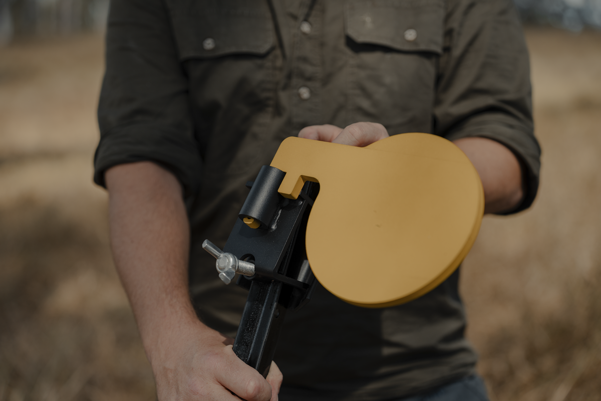 Pro-Tactical SP-6 Fence Post AR500 Gong Spinner Target