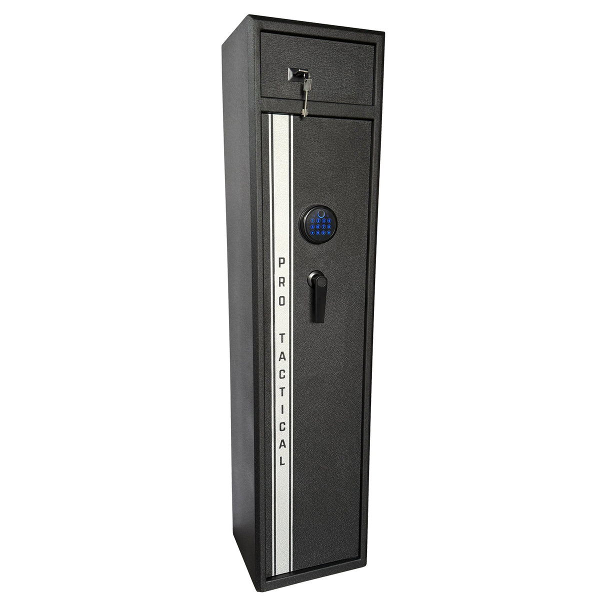 Pro-Tactical SD7 Gun Safe - 7 Gun Digital Fingerprint & Combo Lock