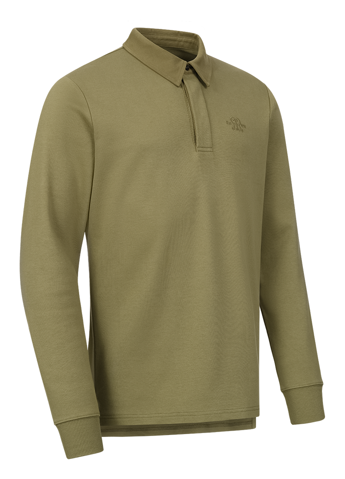 Rigby Dagga Boy Scrum Cap Rugby Shirt - Olive - Large